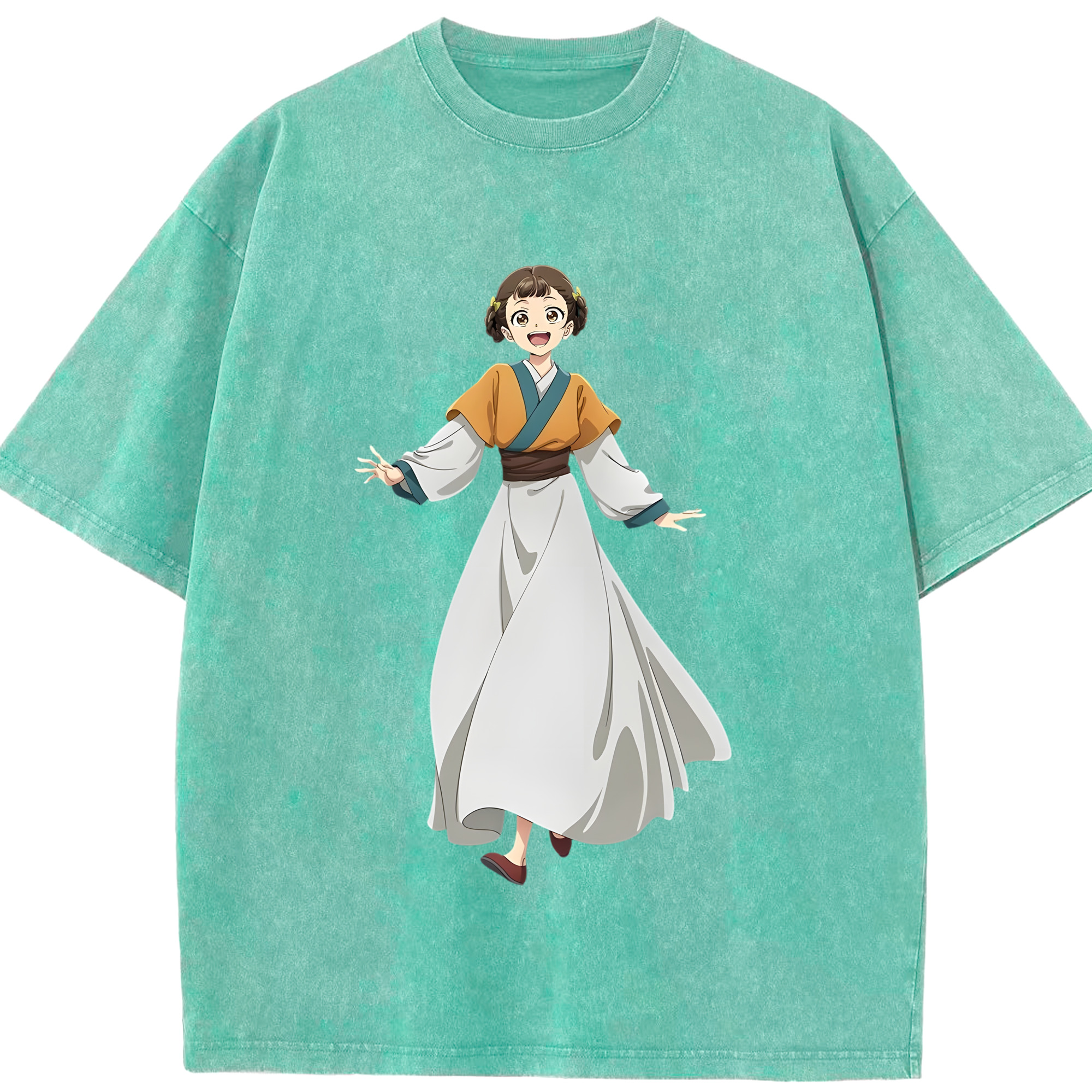 （画像用） 薬屋のひとりごと The Apothecary Diaries 綿100% ヴィンテージ風 半袖Tシャツ（フロントプリント）